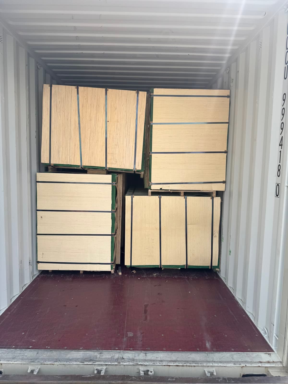 The first crates positioned against the far wall