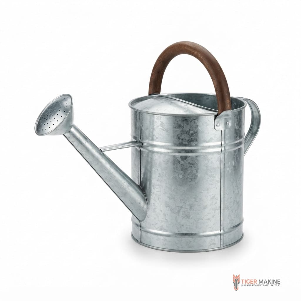 Galvanised Watering Can, view 1