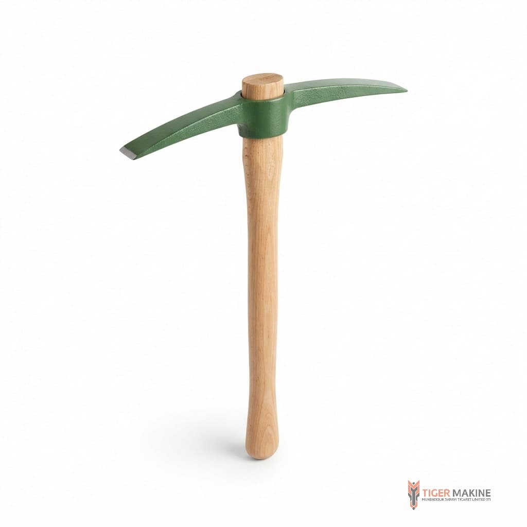 Pickaxe with Wooden Handle, view 1