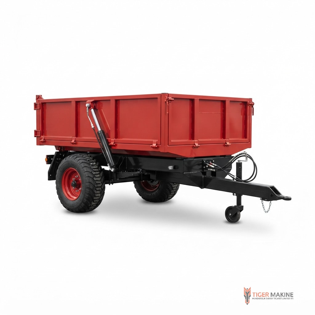 Tipping Farm Trailer, Single Axle, view 1